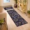 Floormatters Moon & Sun Mat & Runner Set in Dark Blue