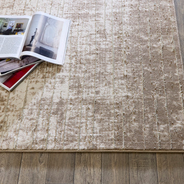Calacatta Mist Natural By Textured Scandi Modern Rug