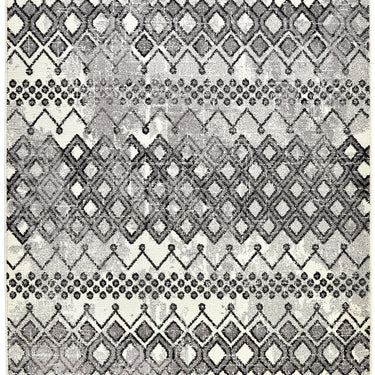 Consept Looms Somerset SOM104 Tribal Pattern Antharcite Polypropylene Traditional Geometric Rug