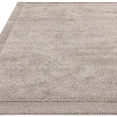 Asiatic London Rise Soft Silky Shiny Silver Hand-Carved Wool Viscose Cotton Rug