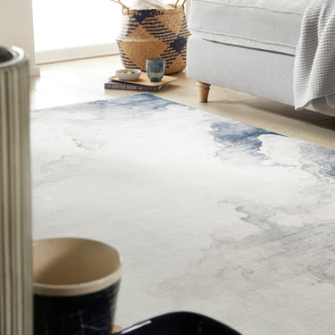 Consept Looms Liberty LIB112 Ivory Slate Washable Non-Slip Modern Rug