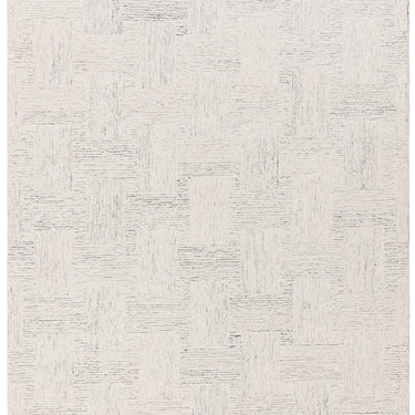 Theodore Hatch Modern Contemporary Wool Blend Hand-Tufted White & Black Rug