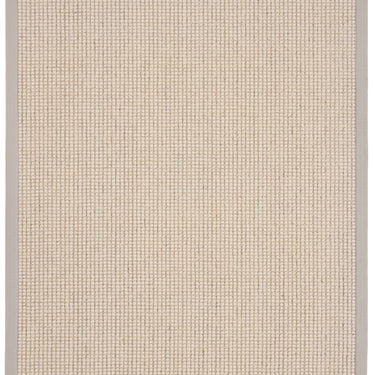 Origins Sisal Boucle Durable Classic Bordered Natural Grey Non-Slip Cotton Traditional Textured Rug