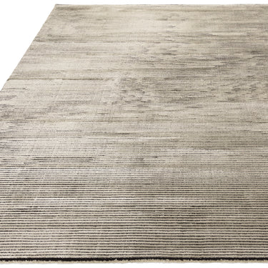 Asiatic London Kuza Stripe Soft Silky Velvety Khaki Polypropylene Abstract Textured Distressed Rug
