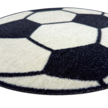 My Nylon Pattern Football Washable Non-Slip Round Rug 65x65 m