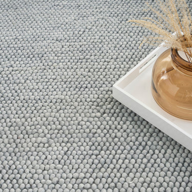 DKNY Pure Knots DKP01 Hand Made Plush Chunky Loop Texture Denim Rug