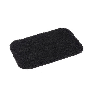 Dip and Drip Buddy Bathroom Toilet Black Washable Non-Slip Polypropylene Shaggy Bath Mat
