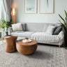 Anya ANR01 Rug Hand Made Wool Geometric Traditional Modern Bohomian Tribal Fringed Rug in Natural - Medium 120x170 cm (4'x5'6")