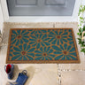 My Printed Coir Non-Slip Floral Boho Bordered Doormat 45x75