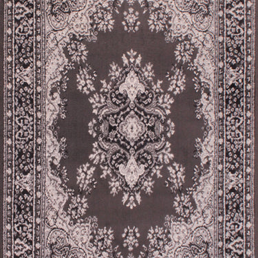 Lancashire Traditional Oriental Classic Rug or Hallway Runner in Dark Grey