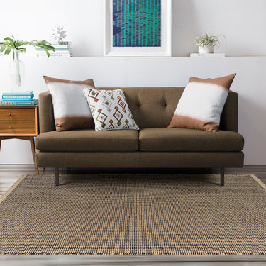 Kimi Becki Owens Surya Solid Border BOKM2305 Washable Jute Polypropylene Textured Rug