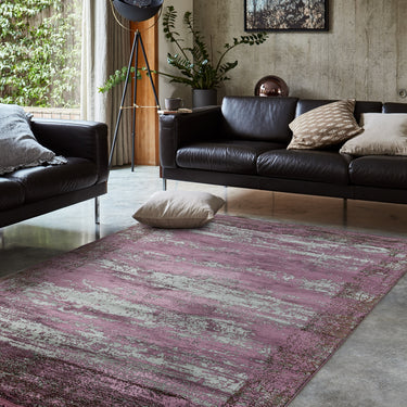 Athera Bordered Bordeaux Viscose Cotton Traditional Abstract Rug - AT04 Bordeaux Border - Large 160x230 cm (5'3"x7'7")