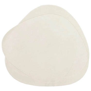 Olsen Ridge Bohomian Hand Carved Sustainably New Zeland Wool Cream White Circle Round Rug in 150 x 150 cm