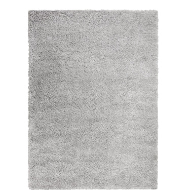 Brilliance Sparks Grey Polypropylene Shaggy Plain Rug 120x170 cm