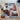 Asiatic London New Matrix Klotski MAX88 Retro Tufted Terracotta Blue Handmade Wool Abstract Geometric Rug - Medium 120x170 cm (4'x5'6")