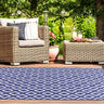 Diamond Garden Patio Picnic Travel Summer Breeze Indoor Outdoor Polypropylene Geometric Rug 100x150 cm - Small 100x150 cm (3'4"x4'11")