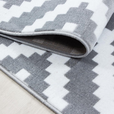 Plus 8005 Modern Contemporary Designer Grey Rug