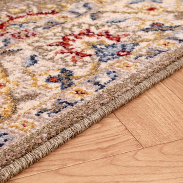 URCO Orient 5929 Green Bordered Classic Polypropylene Oriental Traditional Floral Rug 120x170 cm