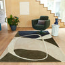 Asiatic London Matrix Signature Tufted Soft Silky Green Wool Viscose Abstract Geometric Rug - Medium 120x170 cm (4'x5'6")