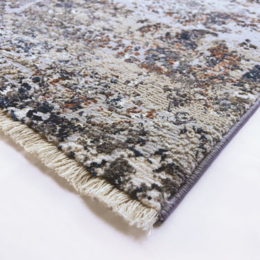 Origins Arabesque Traditional Abstract Fingered Silky Rug in Multi