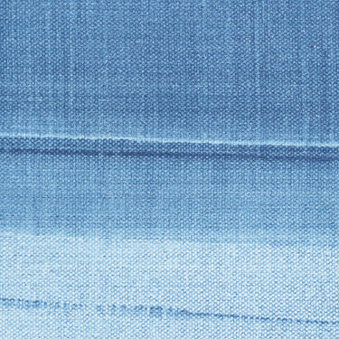 Calvin LDR01 CK031 Launder Aqua Blue Washable Cotton Abstract Flatweave Rug