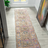 Soujorn Berg Modern Traditional Bordered Floral Rug, Hall Runner in Multi Coloured - Runner 60x240 cm (2'8')