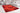3D Trellis Silky Living Shaggy Geometric Textured Rug - Red