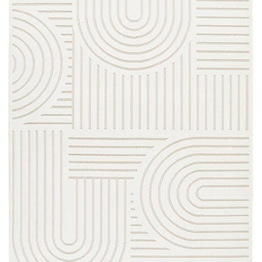Consept Looms Maze MAZ106 Ivory By Concept Geometric Textured Modern Rug