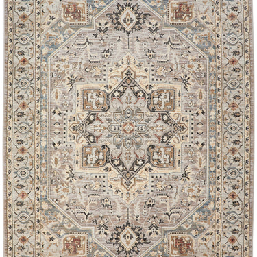 Consept Looms Legacy LEG05 Medallion Classic Grey Slate Cotton Persian Oriental Traditional Hallway Runner Rug