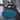 Origins My Teal Blue Washable Non-Slip Polypropylene Shaggy Rug