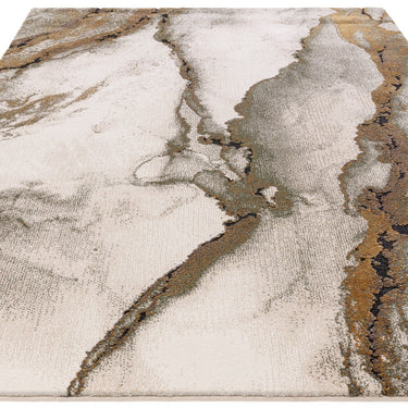 Asiatic London Mirage Oasis Marbled Texture Green Polypropylene Abstract Textured Rug
