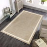 Asiatic London Albi Sand Beige Border Classic Pure Wool Bordered Modern Rug - Medium 120x170 cm (4'x5'6")