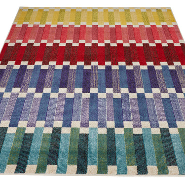 Carnaval CAR108 Vibrant Multi Colours Modern Geometric Rug