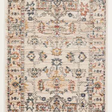 URCO Nova Floyd Distressed Cream Polypropylene Persian Traditional Vintage Hallway Runner Rug