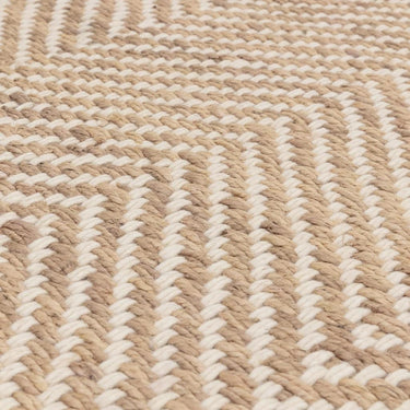 Vigo Jute Rug Hand Made Flatweave Herringbone Patterned Fringed Bohemian Natural Texture Jute Rug