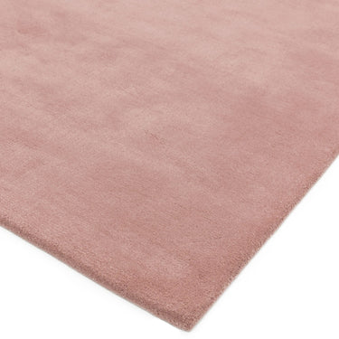 Aran Rose Pink Hand Woven Wool and Viscose Rug in 160 x 230 cm