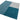 Blox Teal Hand Made Wool Geometric Blocks Rug