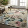 Prismatic Luxury Silky PRS15 Beige Multi By Wool Viscose Vintage Floral Rug - Medium 114x175 cm (4'x5'9'')