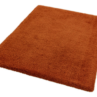 Lulu Soft Touch Plain Shaggy Rug in Spice