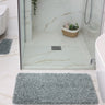 Origins Buddy Blue Washable Non-Slip Polypropylene Shaggy Bath Mat - Rectangle 50x80 cm