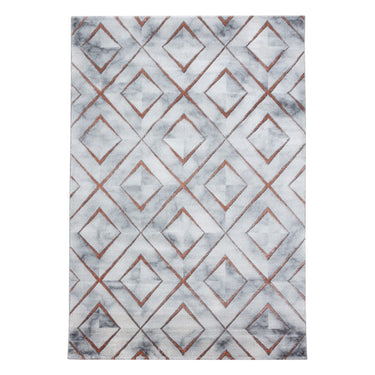 Naxos 3811 Modern Marbled Design White Bronze Rug
