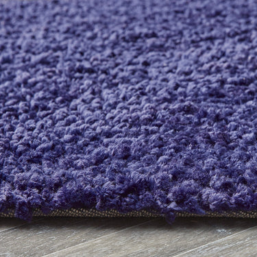 Origins Portland High Pile Super Fluffy Navy Blue Shaggy Modern Plain Rug