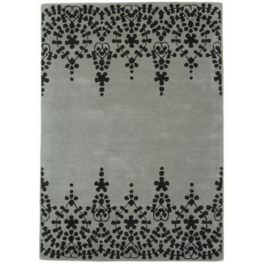 Matrix Hand Made Guild MAX07 Guild Grey Floral Wool Rug