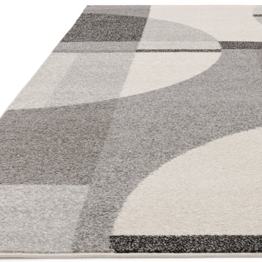 Muse Mu20 Modern Art Deco Style Geometric Grey Black Rug