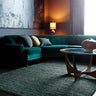 Jute Soumak Hand Woven Flatweave Modern Plain Rug in Teal Blue - Medium 120x170 cm (4'x5'6")