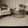Katherine Carnaby Coast Diamond Wool and Viscose High Quality Hand Woven CD02 Cream Rug - Medium 120x170 cm (4'x5'6")