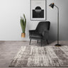 Asiatic London Beau White Monochrome Short Pile Cotton Chenille Abstract Rug - Medium 120x170 cm (4'x5'6")