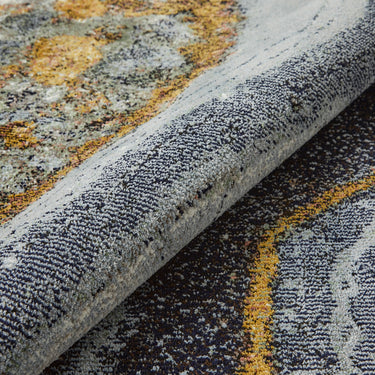 Consept Looms Amara AMA103 Onyx Granite Stone Patterns Grey Blue Bronze Handmade Jute Abstract Rug