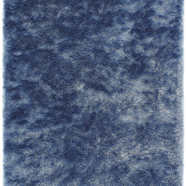 Origins Glamour/Shimmer Denim Blue Soft Silky Shaggy Rug
