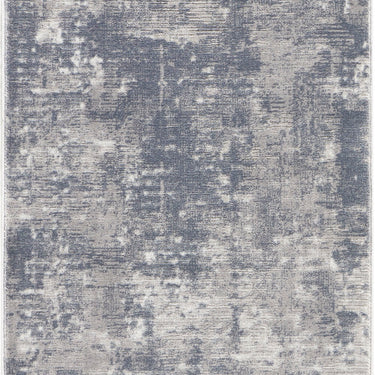 Nourison Rustic Textures RUS05 Grey Jute Polypropylene Abstract Textured Hallway Runner Rug
